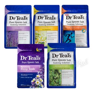 1+1 닥터틸즈 퓨어 엡섬 솔트 입욕제 반신욕 1.36kg DR TEAL'S PURE EPSOM SALT SOAKS, PRE A POST WORKOUT SOAK, PRE A POST WORKOUT SOAK, 2개