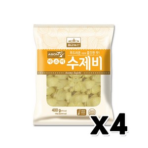 칠갑농산 쫄깃수제비 사리 간편조리 400g x 4개