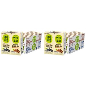 연세 뼈를 생각한 고칼슘 진득찰 두유 180mlX96팩(검은콩48팩+호두아, 96개, 180ml