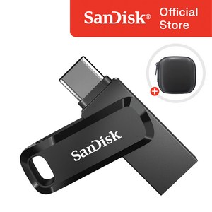 샌디스크 울트라 듀얼 고 C타입 USB 3.1 SDDDC3-G46 블랙 / USB 보관 케이스, 128GB