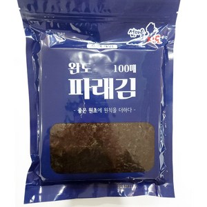 맛좋은 부드러운 완도산 파래김 100매, 1개, 180g