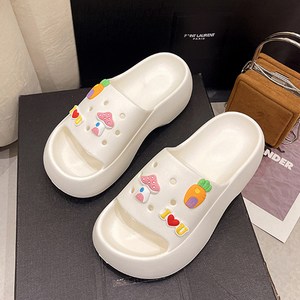 에르모소 여성 EVA 소프트 슬라이드 통굽 슬리퍼 발편한 여름 키높이 아쿠아 플랫폼 5cm H-S040