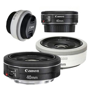 캐논 정품 EF 40mm F2.8 STM 단렌즈 번들렌즈 팬케익렌즈, 블랙