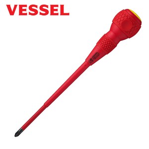 베셀/VESSEL 200 볼그립절연드라이버 2x150(+) 십자드라이버, 1개