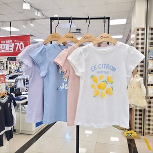[치크] 논현점 25년 신상품 ##공주들의 예쁜 여름기본면 반팔 티셔츠@@여름반팔 기획 티셔츠 CKRA2541G