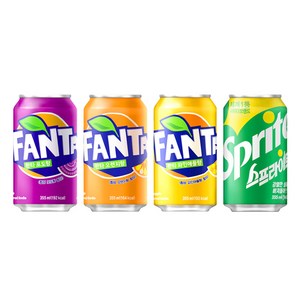 [메리박스] 355ml x 24캔 혼합선택 환타 오렌지 포도 파인애플 스프라이트, 02)환타각6개{오렌+포도+파인}+{스프6} 24개, 24개