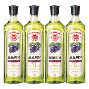 해표 포도씨유, 900ml, 4개