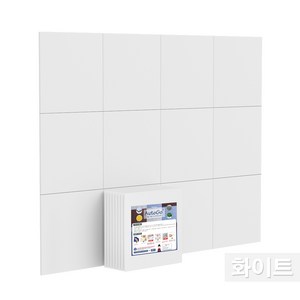 9YOUNG 방음보드 베이직 9T 50CM X 50CM 8장 현관 문후 거실 흡음재 방음재 친환경 폴리에스터, 8개, 화이트