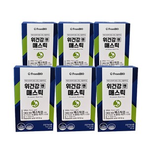 프롬바이오 위건강엔 매스틱 이병헌 매스틱검 가루 분말, 45g, 6개