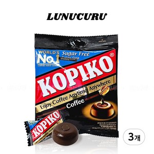 코피코 슈가프리 커피맛 캔디, 75g, 3개