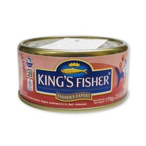 인도네시아 KINGS FISHER 참치 통조림 매운맛 170g / TUNA BUMBU PEDAS HOT SPICY HALAL 할랄, 1개