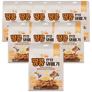 한입 땅콩 꽈배기, 520g, 9개