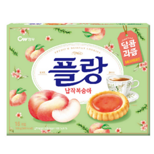 청우식품 플랑 납작복숭아, 160g, 4개