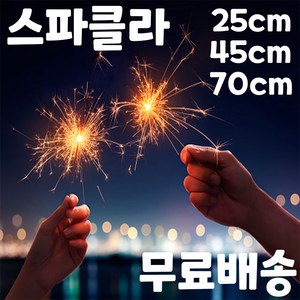 [스파클라 분수 불꽃놀이] 캠핑장저소음폭죽세트 스파클러, 1- 25cm 10인치 골든스파클라 50개, 1개