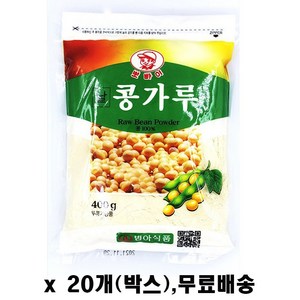 뽀빠이 날 콩가루400g 박스, 400g, 20개