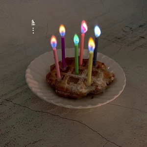 쁘아 파티초 생일초 이벤트초 예쁜 색깔초(12pcs), 색깔초12(pcs), 1개