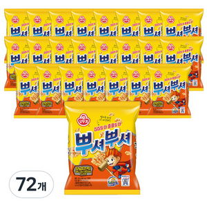 오뚜기 뿌셔뿌셔 양념치킨맛, 90g, 72개