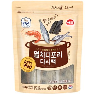 해표 멸치디포리 다시팩, 150g, 1개