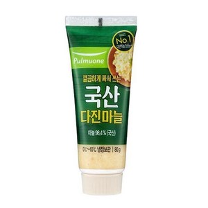 [메가마트]풀무원)다진마늘 튜브형 80g, 1개