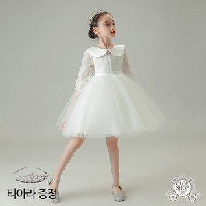 재고정리 카라 화이트 연주회 콩쿨 생일파티 여아 드레스 발표회 원피스