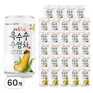 V라인얼굴 광동옥수수수염차, 180ml, 60개