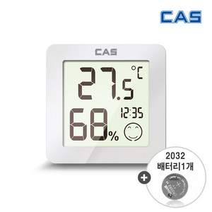 카스[CAS] 디지털 온습도계 T023 + 2032배터리1개 /탁상/벽걸이용, [CAS]온습도계 T023 + 2032배터리1개, 1개
