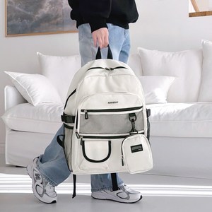 자체제작 어센틱 경량 백팩 방수 대용량 학생 책가방 포켓키링 세트