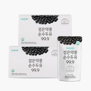 바디랩 검은약콩 순수두유 99.9 20포 x 2박스, 185ml, 40개