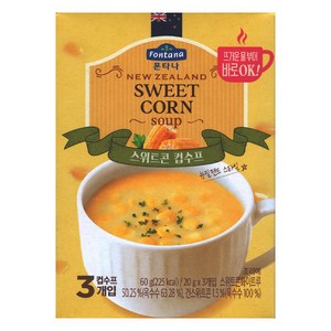 폰타나 뉴질랜드 스위트콘 컵수프, 60g, 12개