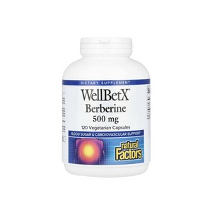 네츄럴펙터스 WellBetX 베르베린 500mg 베지 캡슐 120정, 네츄럴펙터스WellBetX베르베린500mg베지, 1개