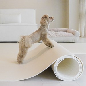 펫바이블 스테디 강아지매트 고양이 TPU 애견매트 미끄럼방지 롤 반려견 110x100cm, 크림베이지 110cmx200cm, 1개