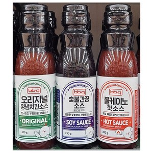 BBQ 비비큐 양념소스 (1.오리지널 소스 2.숯불간장 소스 3.볼케이노 핫소스 / 3종 택1), 1.오리지널 소스, 300g, 1개