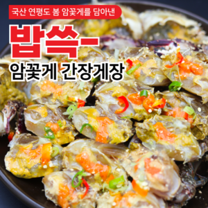 밥쓱 국내산 연평도 알배기 암꽃게 간장게장, 1개, 2.5kg