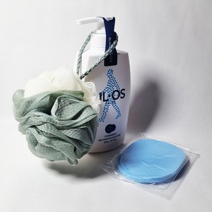 올인원 바디&페이스 스킨워시 우르오스바디워시 500ml+샤워볼+해면스펀지 구성세트, 1개, 0.5L