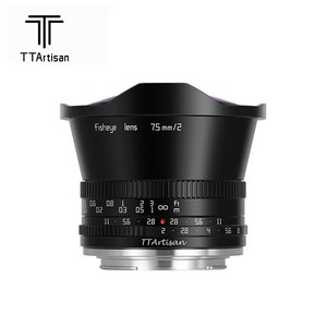 티티아티산 TTAtisan 7.5mm F2 광각 어안 카메라 렌즈, 니콘 Z 마운트