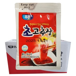 푸른식품 일회용 초고추장 40g X 150개 1박스 초장 일회용소스 배달용 회초장