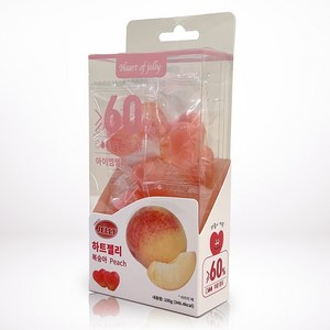 아이엠젤리 하트 까먹는 젤리 복숭아, 1개, 100g