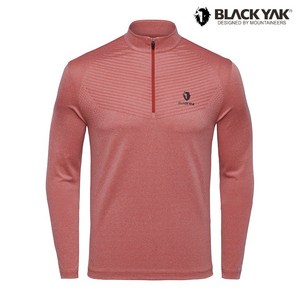 블랙야크 [ BLACK YAK ] 쾌적한 착용감을 제공하는 남성 자카드 집업 긴팔티 RE ZTSU