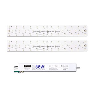 케빈라이팅 국산 삼성칩 조명 거실등 리폼 LED 모듈 주방욕실등 36W 410x54mm(2장), 삼성 LED 칩, 표준형6500K(새하얀빛)