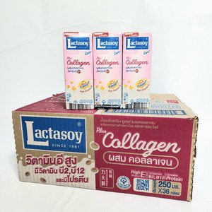 콜라겐함유 Lactasoy Soymilk plus Callagen 콜라겐 함유 두유 250ml X 36개 woldfood