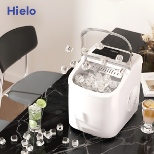 Hielo 스마트 제빙기 업소용 가정용 미니 카페 소형 아이스메이커 사무실 얼음 매장, Hielo 기본, 흰색