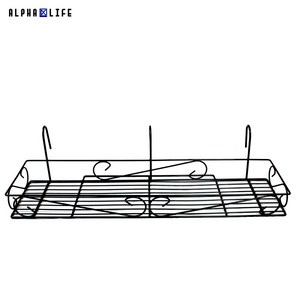 알파라이프 (유엔유몰) 일반 (11cm) 베란다걸이대 다육식물정리대 화분정리대, 블랙, 1개