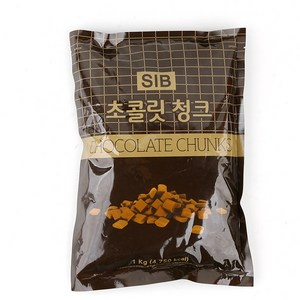 선인 벨기애산 리얼 다크 청크 1kg초콜릿, 1kg, 1개