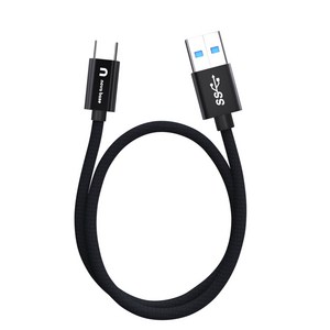 속도빠른 안드로이드오토 케이블 C타입 고속 충전 데이터 케이블 USB3.2 Gen2 A TO C, 블랙 10Gbps, 200cm, 1개