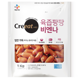 CJ 크레잇 육즙팡팡 비엔나 1kg, 1개