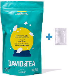 데이비드티 포에버 넛츠 프리미엄 허브 티백+멀티비타민 1개 캐나다 직배송 DAVIDsTEA Forever Nuts Loose Leaf Tea Bags, 50개, 285g