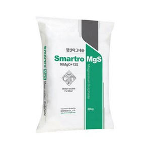 황산마그네슘 Smato MgS 수용성 황산고토비료, 1개, 20kg