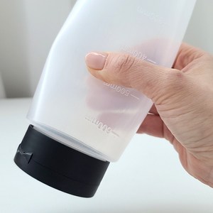 거꾸로 실리콘 튜브 소스통 케찹 마요 머스타드 통, 4개, 650ml