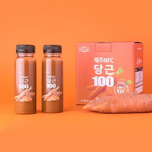 가열 없이 물 타지 않고 만든 NFC 제주 구좌 당근 주스 (냉동) 착즙 주스 당근즙 건강즙, 6개, 180ml