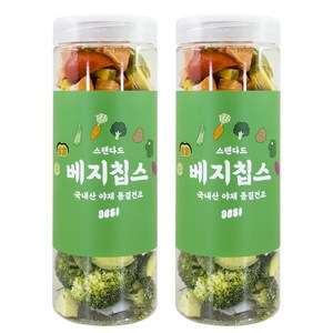 3651 스탠다드 국내산 강아지 베지칩스 야채 동결건조 60g, 2개